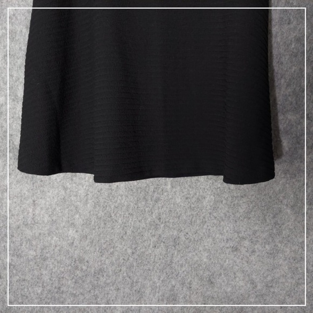 NWOT Sandro Paris Skirt 2 Crepe Stripe Black Stretch High Rise Business Career - Picture 3 of 12